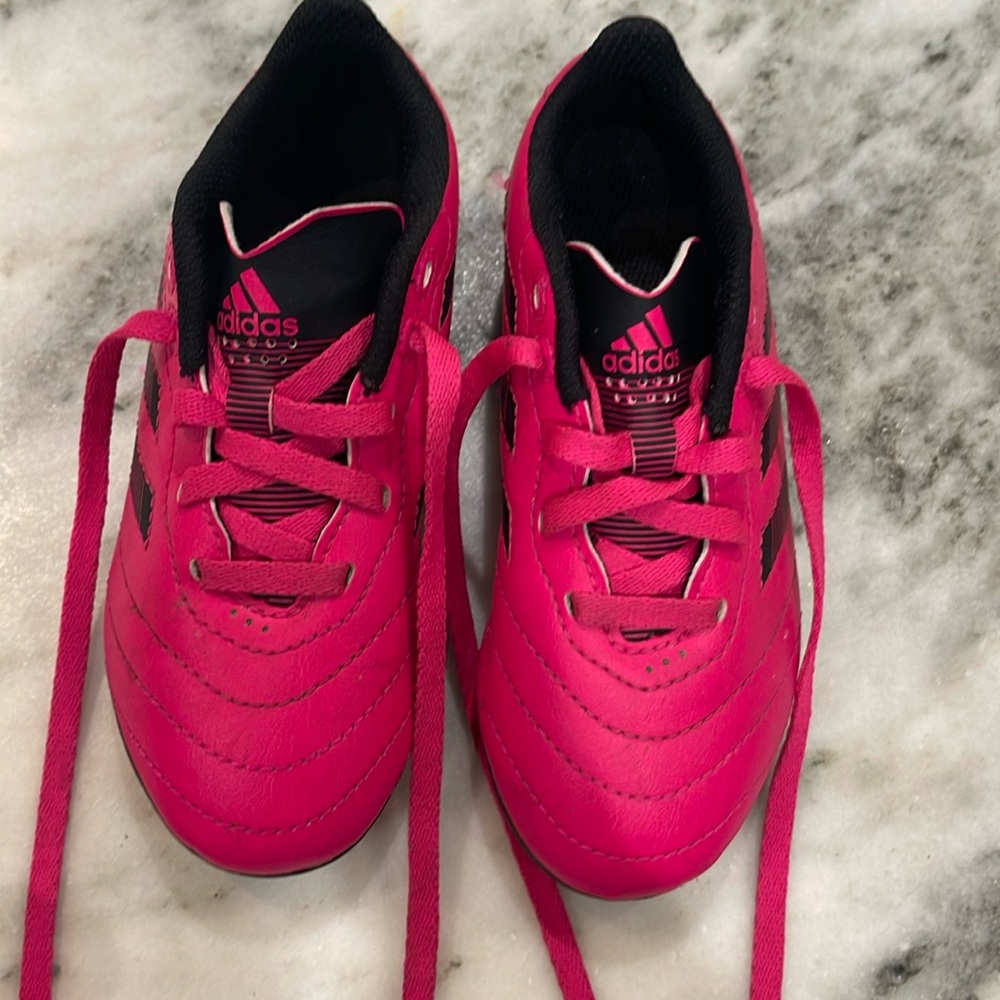 Adidas cleats size 11 toddler girls - pink